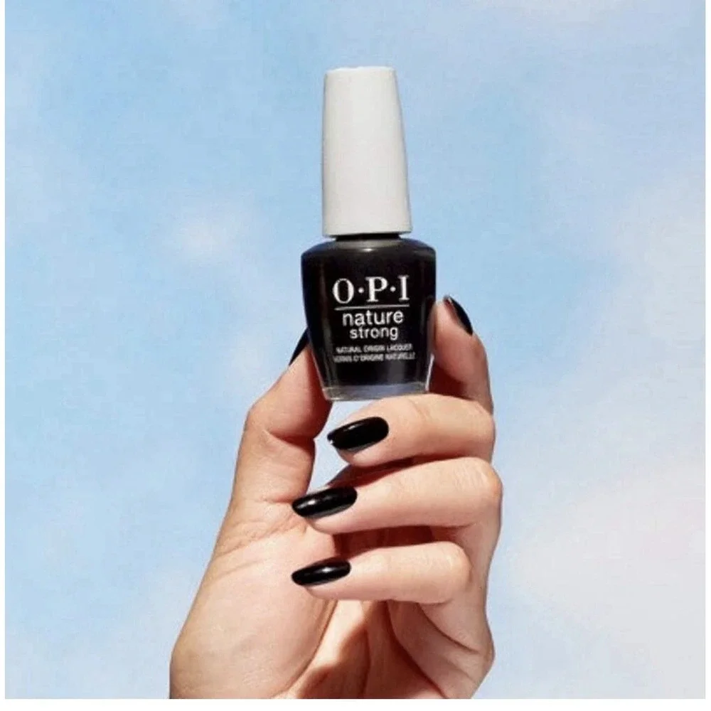 OPI Nature Strong Natural Origin Nail Lacquer Onyx Skies Black Vegan Polish 15ml